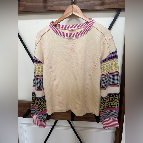 NWOT Size XS Anthropologie Pilcro Fair Isle Sleeve pullover - Picture 5 of 7